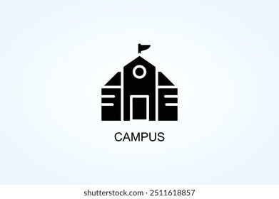 Campus Vector Or Logo Sign Symbol Illustration