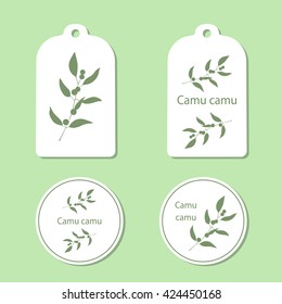 Camu camu leaves and berries