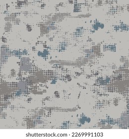 Camuflage pattern  on a gray background