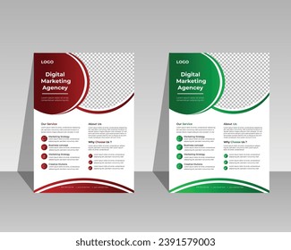 Se puede adaptar a Folleto, impuestos, periódicos, banners, presentaciones de la empresa, carteras, folletos, publicidad y páginas web es esta plantilla de diseño de folletos corporativos A4.
