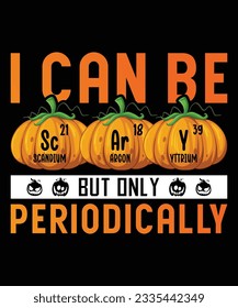 I Can Be Scary But Only Periodically T-Shirt Design, Halloween T-Shirt Design, Scary T-Shirt Design, T-Shirt Print Template Design