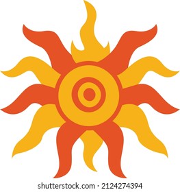 Puede ser un sol, o brújula. Solo un viejo estilo