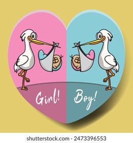 Can be use for gender reveal item likes sticker, decoration, invitation card, etc.