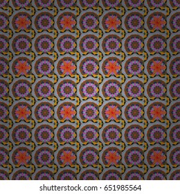 Can be used for brochures invitations, persian motif. Islamic colored mandala round ornament on background. Vector architectural muslim texture design.