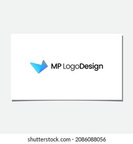 can be used for business with initials M, P, or, V. But ignore it.. this logo is quite professional if you are looking for bird illustration, paper airplane designed with modern feel, simple and sophi