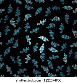 Can be used for cards, invitations, save the date cards and many more. On black, blue and white colors. Vector illustration. Vector abstract pattern page for antistress.