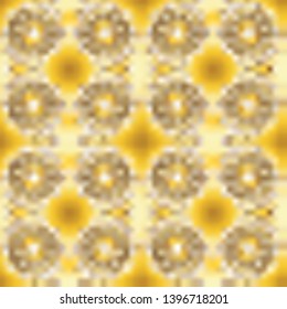Can be used for cards, invitations, save the date cards and many more. Vector illustration. On beige and yellow colors. Vector abstract pattern page for antistress.