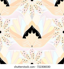 Can be used for cards, invitations, save the date cards and many more. Vector cute watercolor seamless flower pattern. Big set of watercolor floral elements.