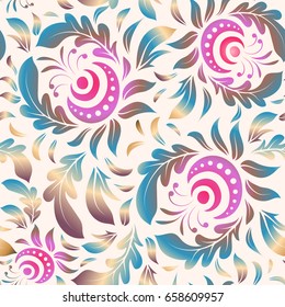 Can be used for digital paper, textile print, page fill. Vector seamless pattern in Christmas traditional colors. Abstract white background with blue and violet geometric ornament.