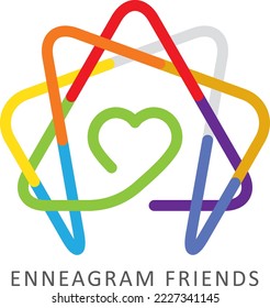 Can be used for the Enneagram symbol and conveys kindness, love and friendship.