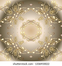 Can be used for greeting business card background, coloring book, backdrop, textile. Border Indian paisley patten. Ethnic Mandala towel. Vector Henna style. Seamless ornament print.