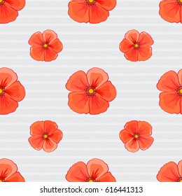 Can be used for greeting business card background, backdrop, textile. Vector Indian floral cosmos flowers pattern. Ethnic towel, henna style. Seamless ornament print on a gray background.
