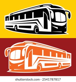 can be used for logos or icons with large and long bus images