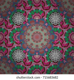It can be used on mug prints, baby apparels, wallpaper, wrapping boxes etc. Elegant, bright and seamless pink, green and blue flower pattern design.
