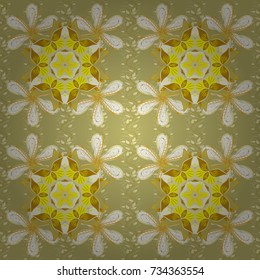 It can be used on mug prints, baby apparels, wallpaper, wrapping boxes etc. Elegant, bright and seamless neutral, yellow and beige flower pattern design.