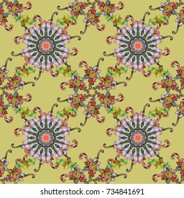 It can be used on mug prints, baby apparels, wallpaper, wrapping boxes etc. Vector. Elegant, bright and seamless neutral, gray and black flower pattern design.