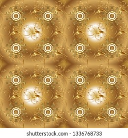 It can be used on wallpaper, wrapping boxes, mug prints, baby apparels etc. Brown and beige on colors. Vector illustration. Nice fabric pattern. Doodles pattern. Cute background.