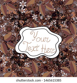 It can be used on wallpaper, mug prints, baby apparels, wrapping boxes etc. Nice background. Vector - stock. Doodles cute pattern. Seamless Beautiful fabric pattern. White, brown and black on colors.