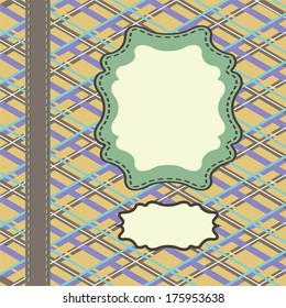 Can be used for packaging,invitations,template,artwork.Decorative element border.Pastel color.Vector illustration.