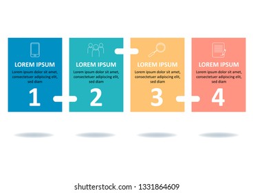 Can be used for presentations banner, workflow layout, process diagram, flow chart, info graph
