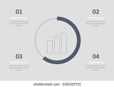 Can be used for presentations banner, workflow layout, process diagram, flow chart, info graph