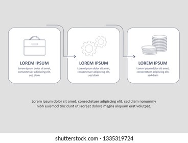 Can be used for presentations banner, workflow layout, process diagram, flow chart, info graph