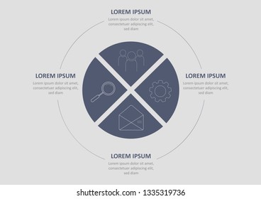 Can be used for presentations banner, workflow layout, process diagram, flow chart, info graph