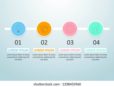 Can be used for presentations banner, workflow layout, process diagram, flow chart, info graph