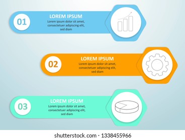 Can be used for presentations banner, workflow layout, process diagram, flow chart, info graph