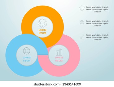 Can be used for presentations banner, workflow layout, process diagram, flow chart, info graph