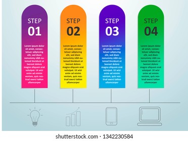 Can be used for presentations banner, workflow layout, process diagram, flow chart, info graph