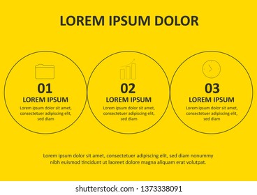 Can be used for presentations banner, workflow layout, process diagram, flow chart, info graph