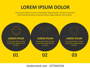 Can be used for presentations banner, workflow layout, process diagram, flow chart, info graph