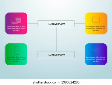 Can be used for presentations banner, workflow layout, process diagram, flow chart, info graph