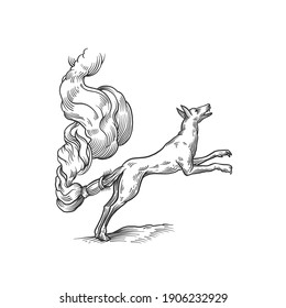 Can be used as a sketch of a tattoo.