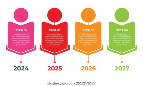 Can be used for steps, options, business process, workflow, diagram, flowchart concept, timeline, marketing icons