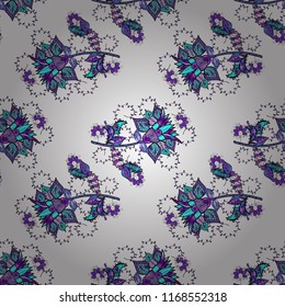 Can be used for textile, greeting card, coloring book, phone case print. Ethnic Mandala ornament. Indian floral paisley medallion pattern. Vector Henna tattoo style.