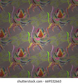 Can be used for textile, greeting card, coloring book, phone case print. Indian floral paisley medallion banners. Henna tattoo style on a colorful background. Vector ethnic Mandala ornament.