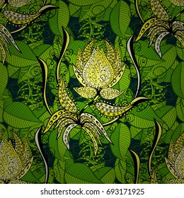 Can be used for textile, greeting card, coloring book, phone case print. Vector Henna tattoo style. Ethnic Mandala ornament. Indian floral paisley medallion pattern.