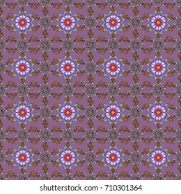 Can be used for textile, greeting card, coloring book, phone case print. Indian floral paisley medallion pattern. Vector Henna tattoo style. Ethnic Mandala ornament.