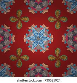 Can be used for textile, greeting card, coloring book, phone case print. Ethnic Mandala ornament. Indian floral paisley medallion pattern. Vector Henna tattoo style.