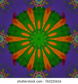 Can be used for textile, greeting card, coloring book, phone case print. Indian floral paisley medallion pattern. Vector Henna tattoo style. Ethnic Mandala ornament.