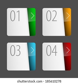 Can be used for workflow layout, application icon, diagram, number options, step up options, web design, infographics. Vector illustration. 