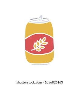 can of beer doodle icon