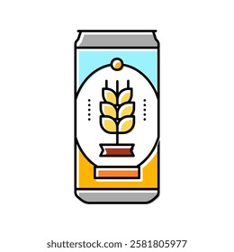 can beer drink color icon vector. can beer drink sign. isolated symbol illustration