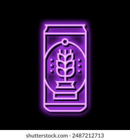 can beer drink neon light sign vector. can beer drink illustration