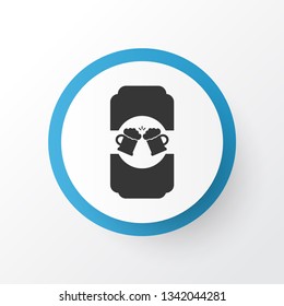 Can of beer icon symbol. Premium quality isolated ale element in trendy style.