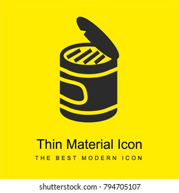 Can bright yellow material minimal icon or logo design
