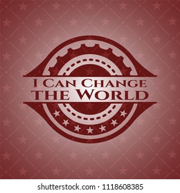 I Can Change the World realistic red emblem