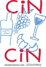 
Can cin pizza wein cute italy neuheit chili italienisch vektor euro italia t-shirt design Slogan Logo Grafik Vektor T-shirt food pasta bekleidung druck stil vektor früchte mode europäische ferien Rom amalfi pizzeria cafe club mädchen menu logo